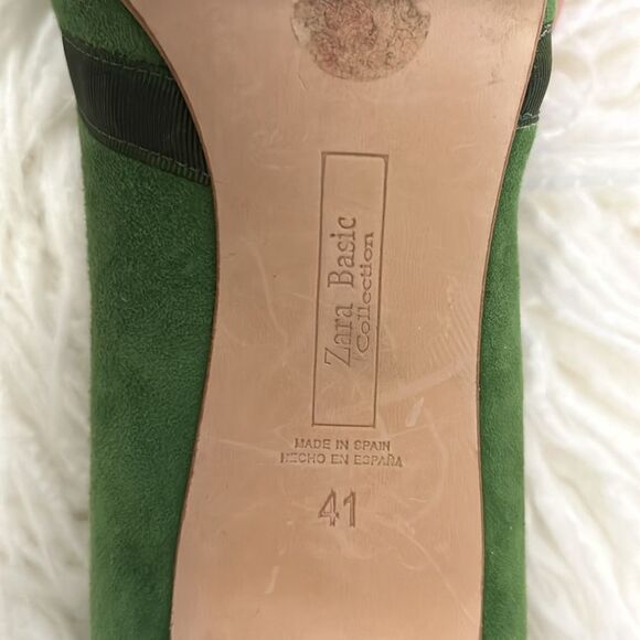 Vintage suede zara peep toe size 41 - Picture 5 of 6